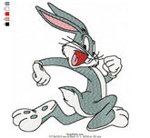 Bugs Bunny Embroidery Design – High-Quality Cartoon - FineryEmbroidery